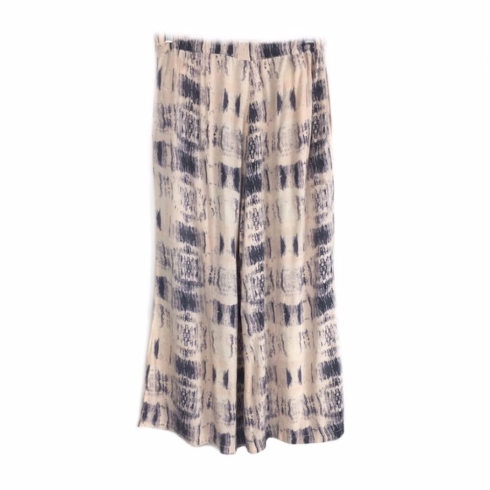Elevenses Boho Fisher Tie Palazzo Pants Yoga Zip M
